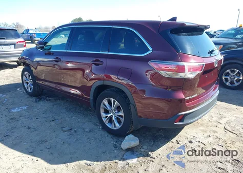 2016 Toyota Highlander Le Plus V6 из США, поврежденный, VIN 5TDBKRFHXGS255573